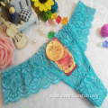 OEM wholesale China hot sale sexy thong comfortable sky blue lace non-trace t-back elastic fancy underwear 002